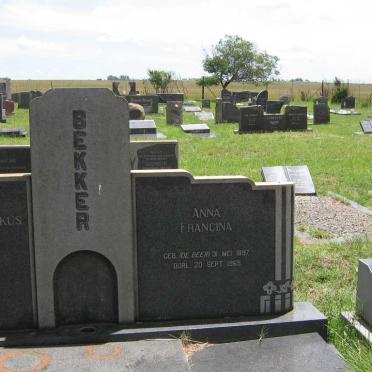 BEKKER Anna Francina nee DE BEER 1897-1969