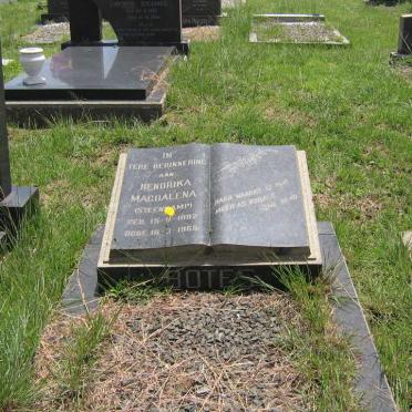 BOTES Hendrika Magdalena nee STEENKAMP 1892-1965