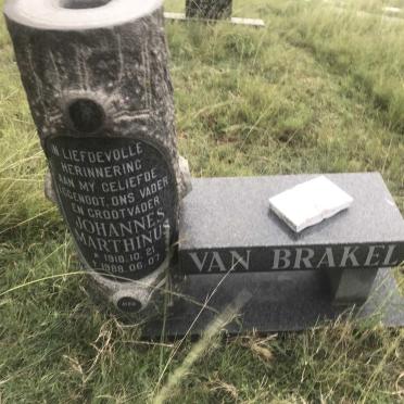 BRAKEL Johannes Marthinus, van 1918-1988