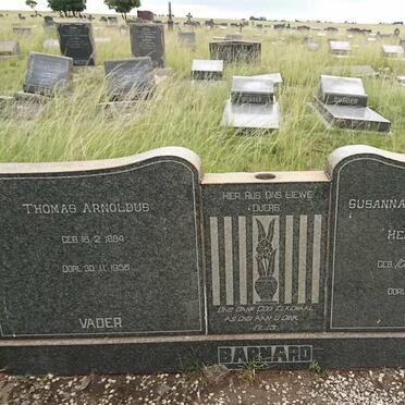 BARNARD Thomas Arnoldus 1884-1956 &amp; Susanna Catharina Hester Hermina OOSTHUIZEN 1889-1982