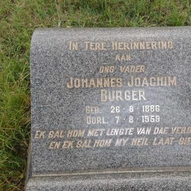 BURGER Johannes Joachim 1886-1958
