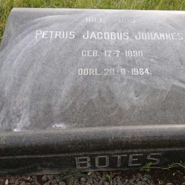 BOTES Petrus Jacobus Johannes 1890-1964