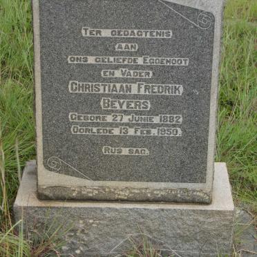 BEYERS Christiaan Fredrik 1882-1950