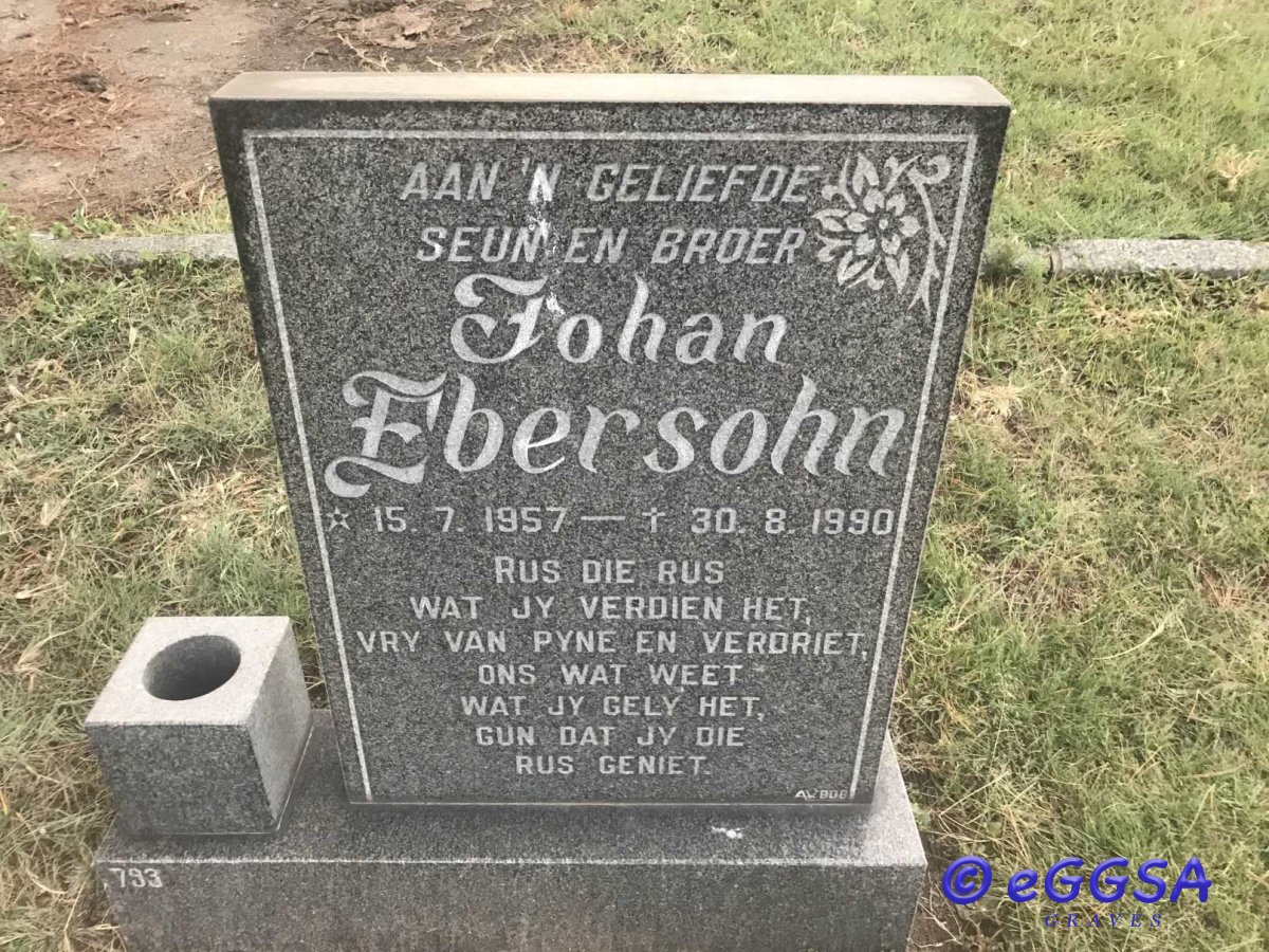 EBERSOHN Johan 1957-1990