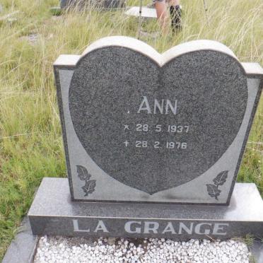 GRANGE Ann, la 1937-1976