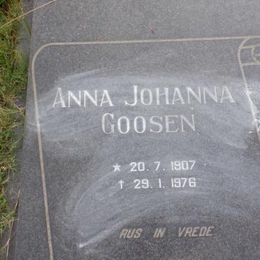 GOOSEN Anna Johanna 1907-1976