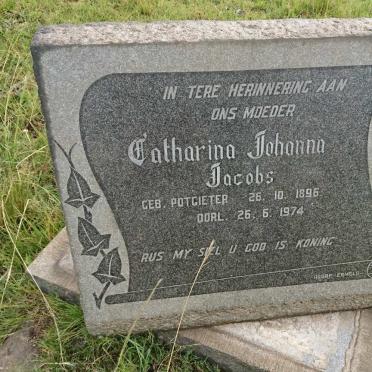 JACOBS Catharina Johanna nee POTGIETER 1896-1974