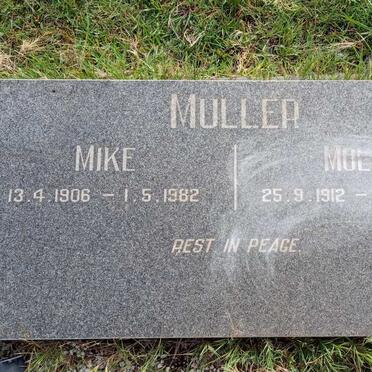 MULLER Mike 1906-1982 &amp; Molly 1912-1987