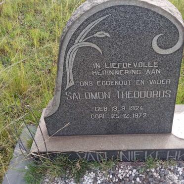 NIEKERK Salomon Theodorus, van 1924-1972