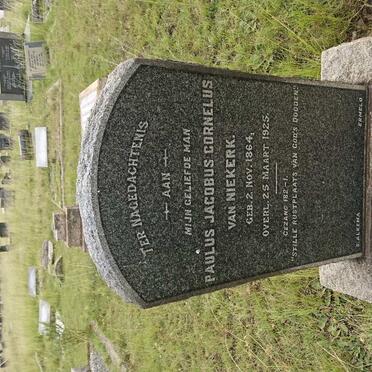 NIEKERK Paulus Jacobus Cornelus, van 1864-1925