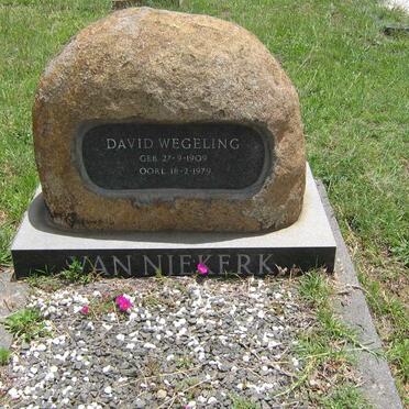 NIEKERK David Wegeling, van 1909-1979