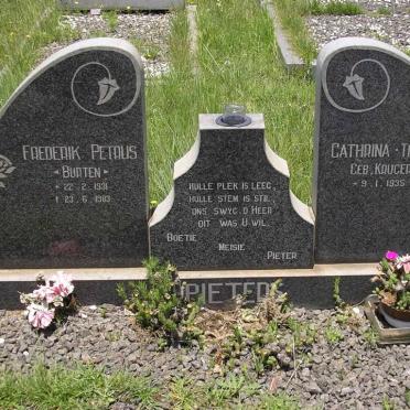 PIETERS Frederik Petrus 1931-1983 &amp; Catharina KRUGER 1935-