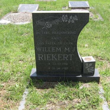 RIEKERT Willem M.J. 1916-1983