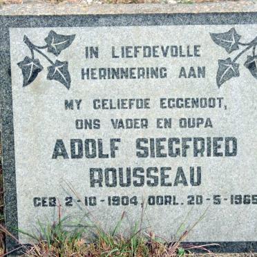 ROUSSEAU Adolf Siegfried 1904-1965