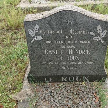 ROUX Daniel Hendrik, le 1896-1984