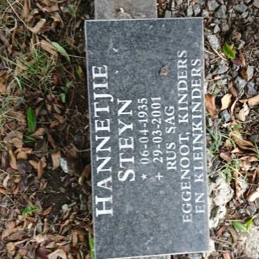 STEYN Hannetjie 1935-2001