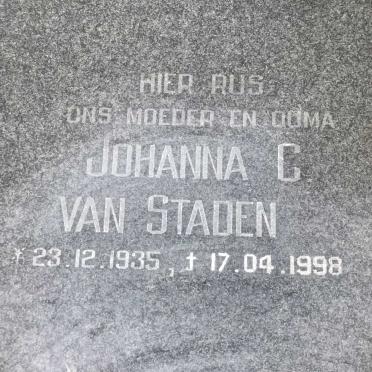 STADEN Johanna C., van 1935-1998