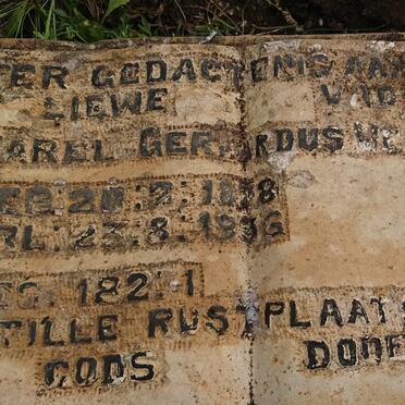 VENTER Sarel Gerhardus 18?8-1936