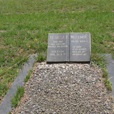 WILLEMSE Elsie J.E. 1954-1971