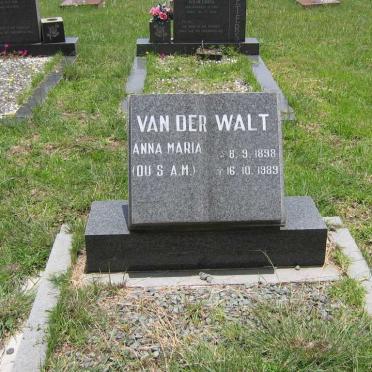 WALT Anna Maria, van der 1898-1989