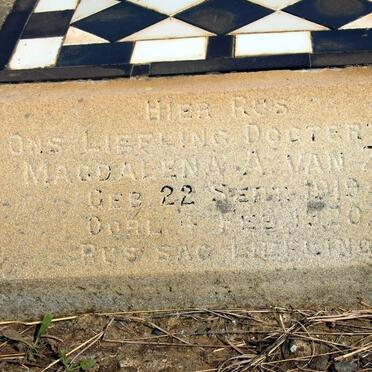 ZYL Magdalena A., van 1919-1920