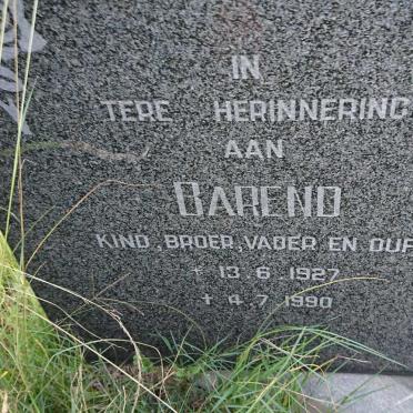 ? Barend 1927-1990