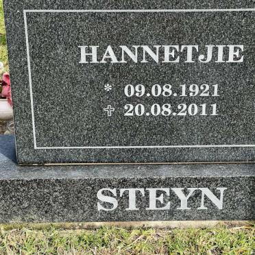 STEYN Hannetjie 1921-2011