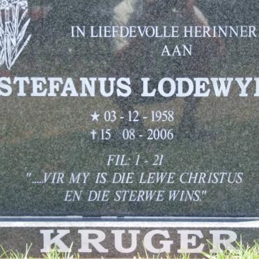 KRUGER Stefanus Lodewyk 1958-2006