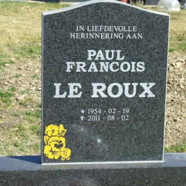 ROUX Paul Francois, le 1954-2011