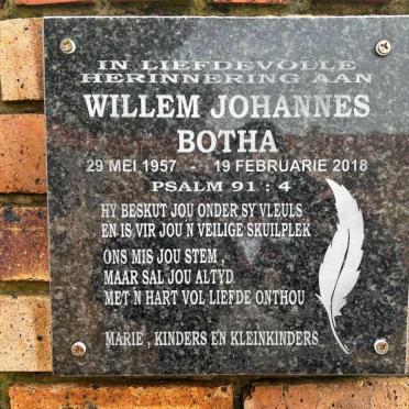 BOTHA Willem Johannes 1957-2018