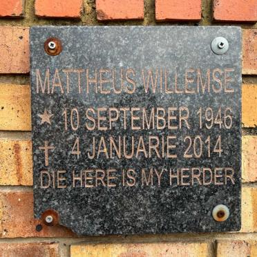 WILLEMSE Mattheus 1946-2014