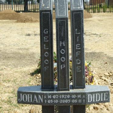 SWANEPOEL Johan 1920-2005 &amp; Didie 1920-2005