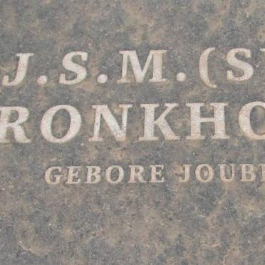 BRONKHORST J.S.M. nee JOUBERT