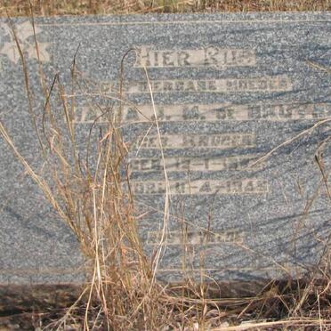 BRUTHO Maria J.M., de nee KRUGER 1887-1945