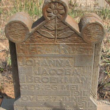 BROEKMAN Johanna Jacoba 1911-1911