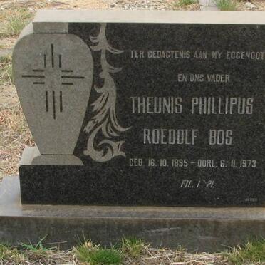 BOS Theunis Phillipus Roedolf 1895-1973