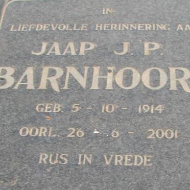 BARNHOORN J.P. 1914-2001