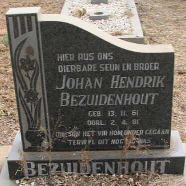 BEZUIDENHOUT Johan Hendrik 1961-1981