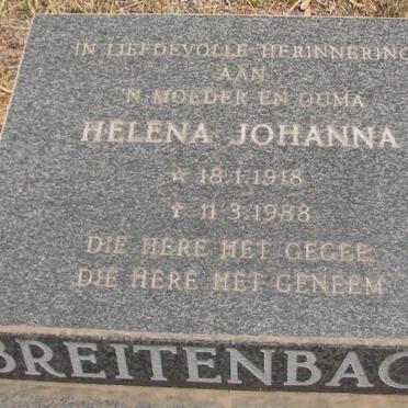 BREITENBACH Helena Johanna 1918-1988