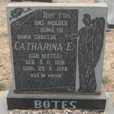 BOTES Catharina E. nee BEETGE 1891-1979