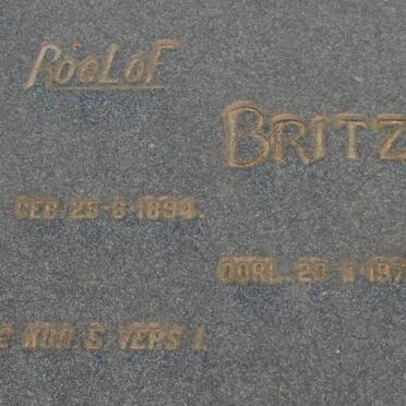 BRITZ Roelof 1894-1972