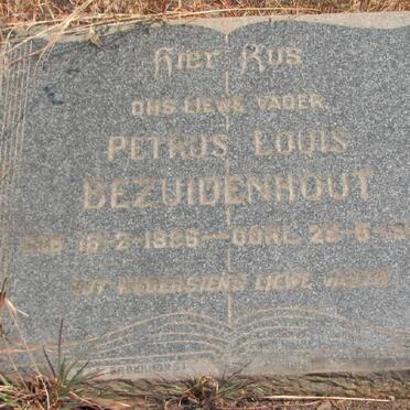 BEZUIDENHOUT Petrus Louis 1886-1957