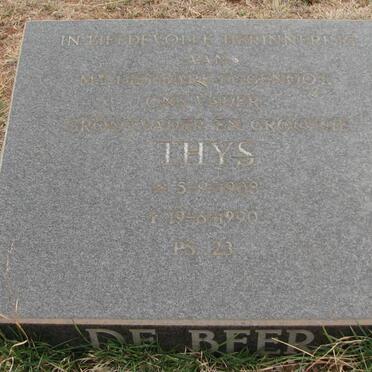 BEER Thys, de 1908-1990