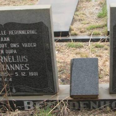 BEZUIDENHOUT Cornelius Johannes 1935-1981 &amp; Susara Johanna 1940-