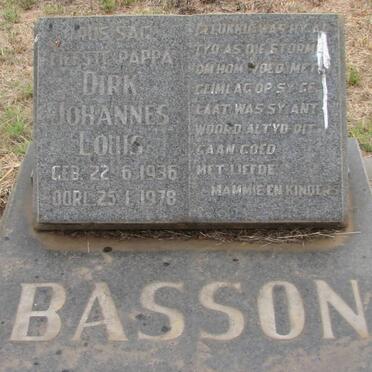 BASSON Dirk Johannes Louis 1936-1978