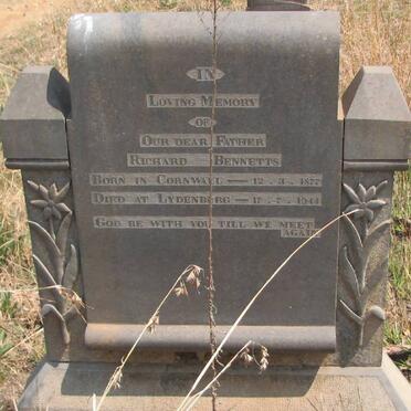 BENNETTS Richard 1877-1944