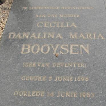 BOOYSEN Cecilia Danalina Maria nee VAN DEVENTER 1898-1983