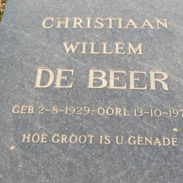 BEER Christiaan Willem, de 1929-1979