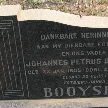 BOOYSEN Johannes Petrus 1905-1960