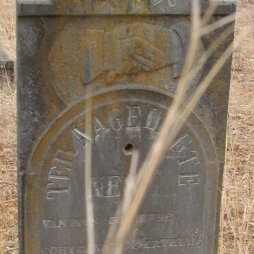 BANTJES Gertruida Elizabeth nee STANDER 1863-1920